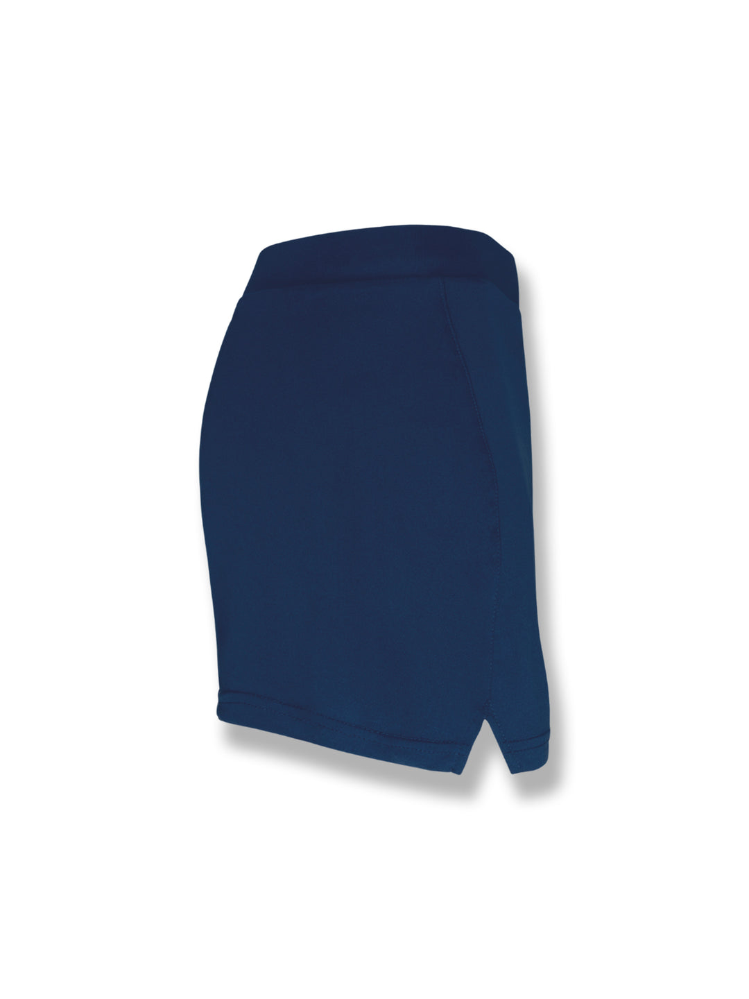 Vue de côté de la jupe multisports bleu pour femme, marque Mucho