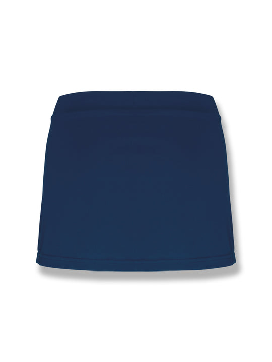 Vue arrière de la jupe multisports bleu pour femme, marque Mucho