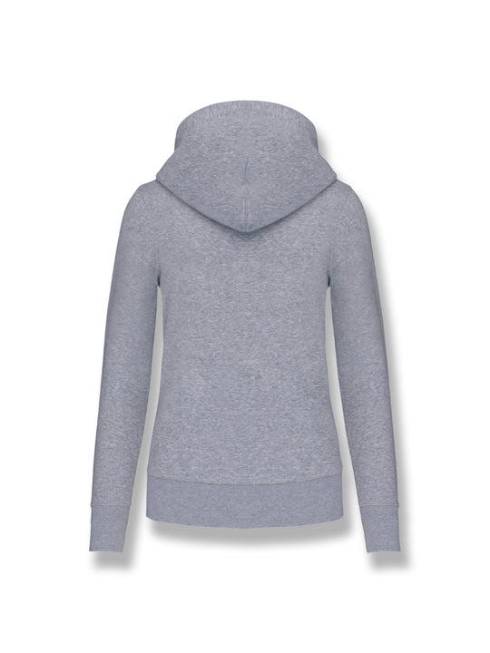 Hooded Sweatshirt - Embroidered Logo - Woman