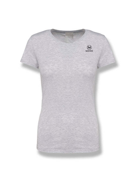 Camiseta de Algodón con Logo Pequeño - Mujer